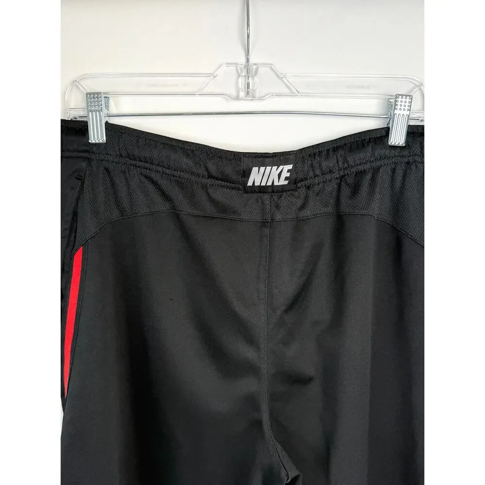 Nike Dri-FIT Athletic Shorts Mens Medium Black Red Basketball Training Gym M
